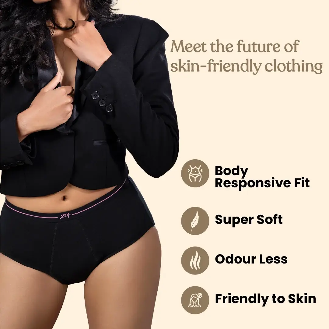 Zoy® Reusable Period Panties | Deocell 4-Layer Leak-Proof - Image 2